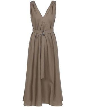 Brunello Cucinelli Cotton Dress - Brown
