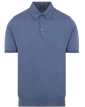 Kiton Polo Shirts - Blue