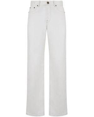 Moorer Straight Fit Jeans - White