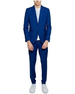 MULISH Single Breasted Suits - Blue