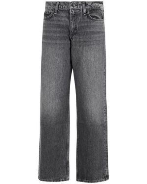 Rag & Bone Relaxed Straight Houtskool Jeans - Grijs