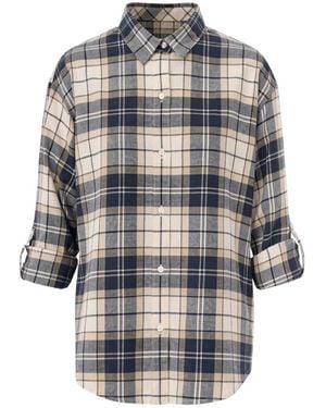 Barbour Overhemden ,Katoen Oversized Tartan Shirt - Blauw