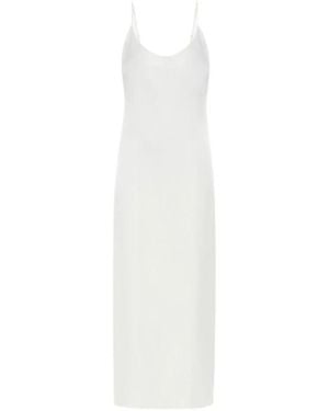 La Perla Langes Seiden-Unterkleid - Weiß