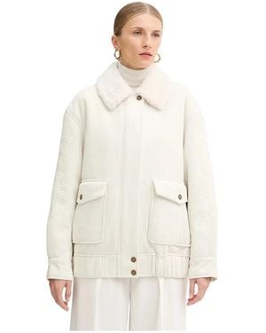 Ermanno Scervino Jassen ,Wol Corduroy Jacket - Naturel