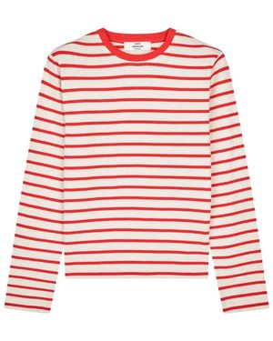Mads Nørgaard Truien & Vesten ,Veelkleurig ,Katoen Pablo Maggie Tee Long Sleeve - Rood