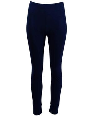 High Slim-Fit Trousers - Blu
