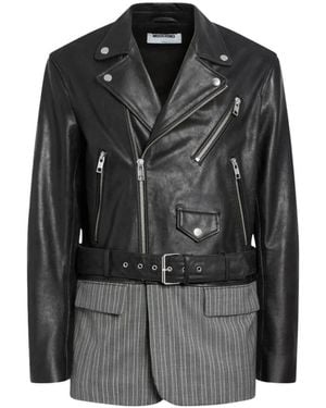 Moschino Leather Jackets - Nero