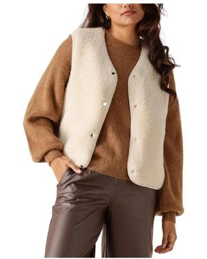 Object Objella New Waistcoat - Braun