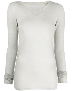Rick Owens V-Neck Knitwear - Grey