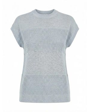 Peserico Truien & Vesten ,Blauw ,Rondgebreide Kleding
