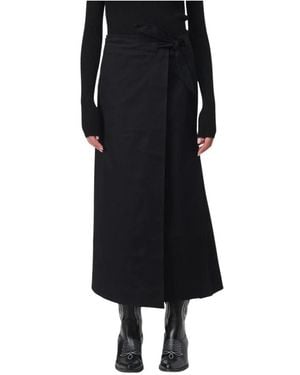 Ganni Midi Skirts - Black