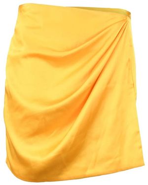 Nineminutes Vestido Elegante De Poliéster Y Elastano, Mujer, Talla - Amarillo