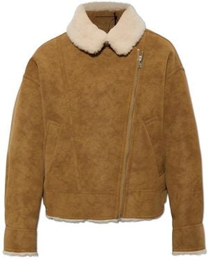 Stand Studio Faux Fur & Shearling Jackets - Marron