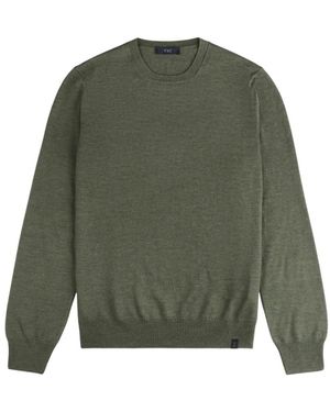 Fay Round-Neck Knitwear - Verde