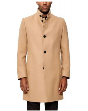 HUGO Single-Breasted Coat - Naturel