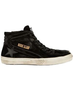 Golden Goose Distressed High-Top Sneakers - Schwarz