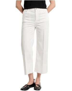 Kaos Cropped Trousers - White
