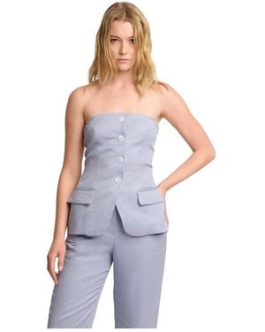 Kocca Sleeveless Tops - Blu
