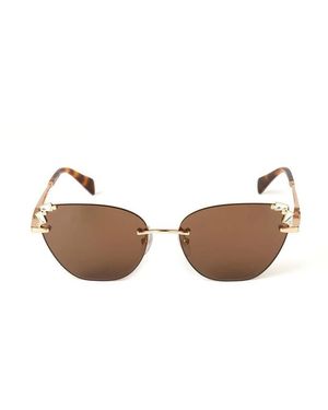 Blumarine Sbm230S Zonnebril - Bruin