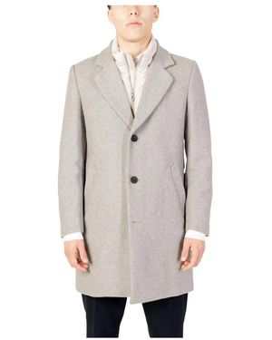Antony Morato Single-Breasted Coats - Gray