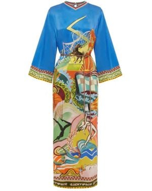ALÉMAIS Maxi Dresses - Blauw