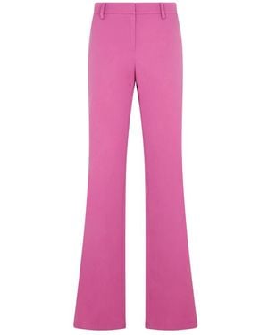 Magda Butrym Elegant Flared Leg Wool Trousers For - Pink