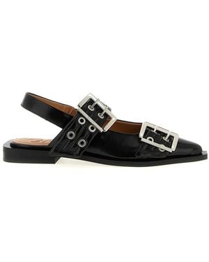 Ganni Ballerinas - Zwart