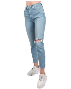 RE/DONE Cropped Jeans - Blue