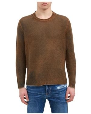 Avant Toi Round-Neck Knitwear - Brown