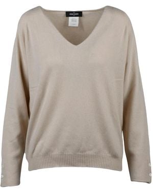 Gran Sasso V-Neck Knitwear - Grey