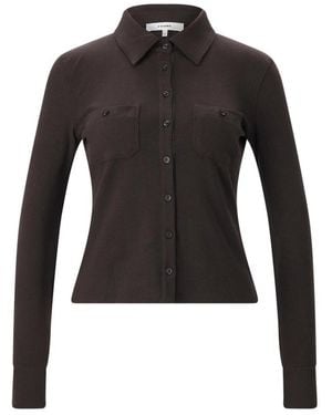 FRAME Rib Pocket Polo Top - Zwart