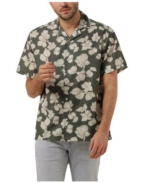 Minimum Casual Herrenhemd Jole Grün - Grau