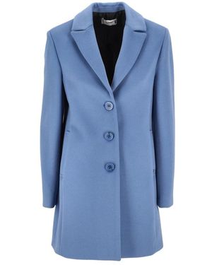 Please Single-Breasted Coats - Blu