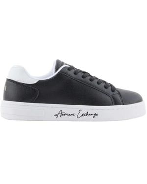 ARMANI EXCHANGE Sneakers Mit Charakteristischem Logo Auf Der Sohle - Blau