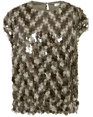 co'couture Rheacc Sequin Top - Groen