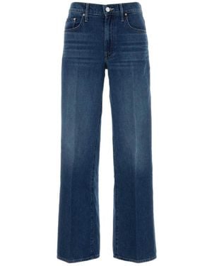 Mother Straight Jeans - Azul