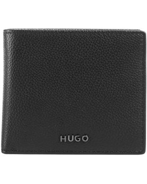 HUGO Accessoires ,Zwart ,Leer Portemonnees