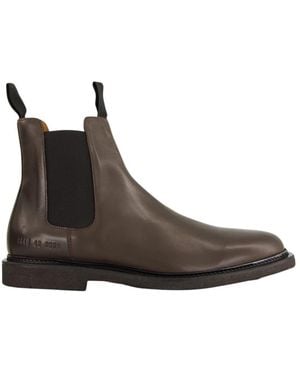 Common Projects Leder Chelsea Boots - Braun