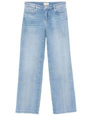 L'Agence Jeans ,Blauw ,Katoen Joanne Jeans Met Riemlussen