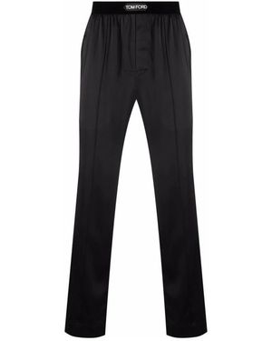 Tom Ford Straight Trousers - Negro