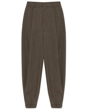 Moschino Woolen Geknipte Broek - Groen