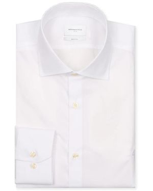 Brooksfield Formal Shirts - White