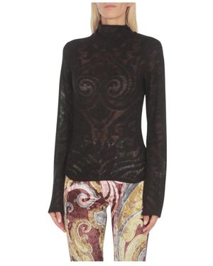 Etro Elegante Zwarte Gebreide Trui