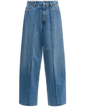 MM6 by Maison Martin Margiela Hoge Taille Lichtblauwe Gescheurde Jeans