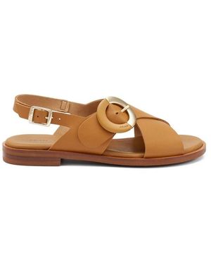 Frau Flat Sandals - Brown