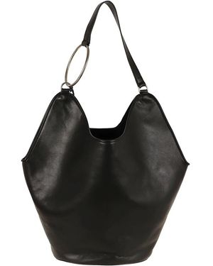 Dondup Tassen ,Zwart ,Leer Big Hobo