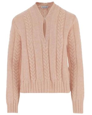Loewe Pullover Aus Wolle - Pink