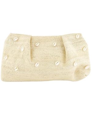 Sensi Studio Muschel Mini Tasche Küsten Eleganz - Natur