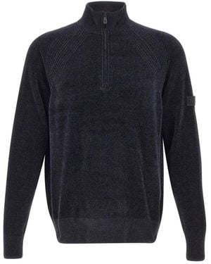 Peuterey V-Neck Knitwear - Blue