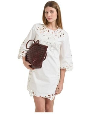 Antik Batik Short Dresses - Blanco